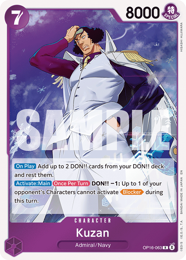 Kuzan One Piece card