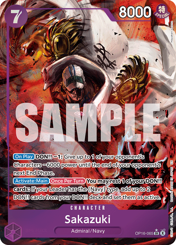 Sakazuki One Piece card