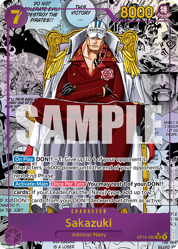 Sakazuki One Piece card