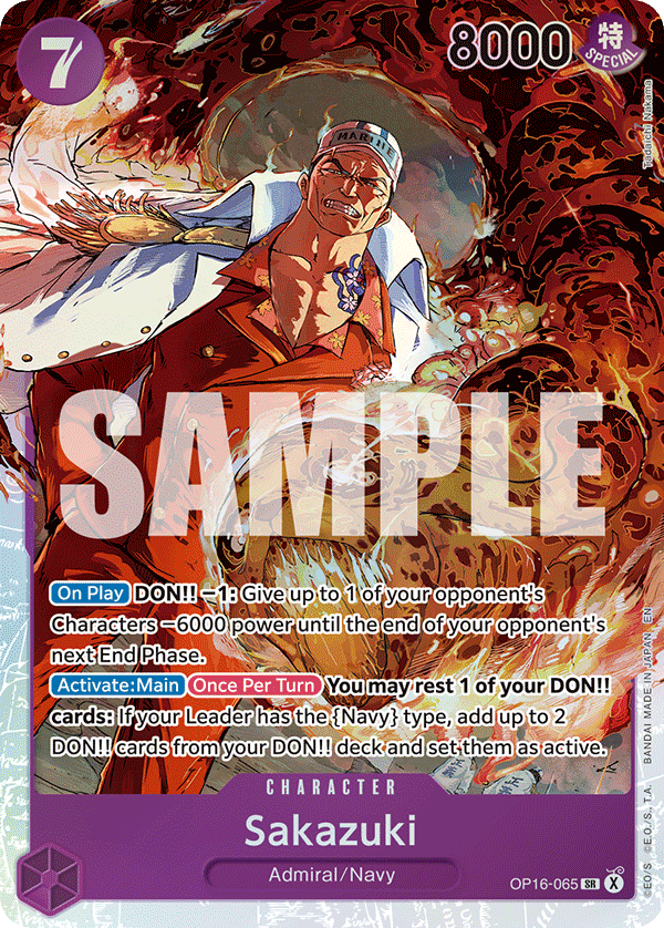 Sakazuki One Piece card