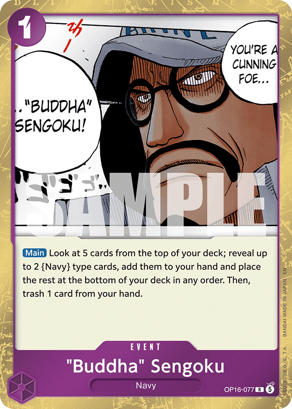 "Buddha" Sengoku One Piece card