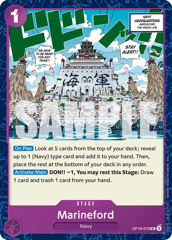 Marineford One Piece card