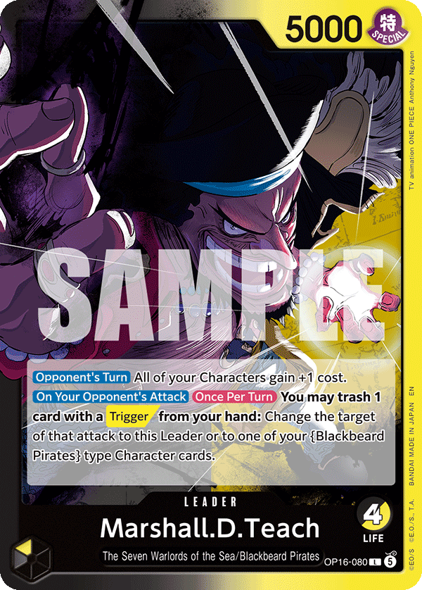 Marshall.D.Teach One Piece card