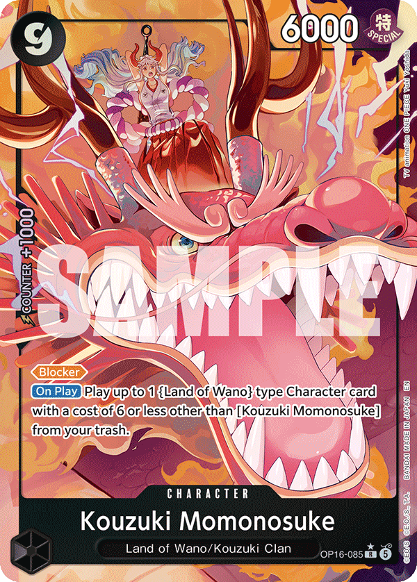 Kouzuki Momonosuke One Piece card