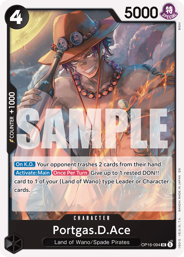 Portgas.D.Ace One Piece card
