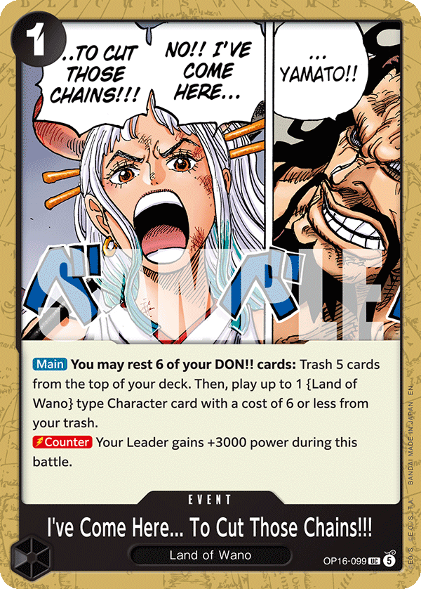 I've Come Here... To Cut Those Chains!!! One Piece card