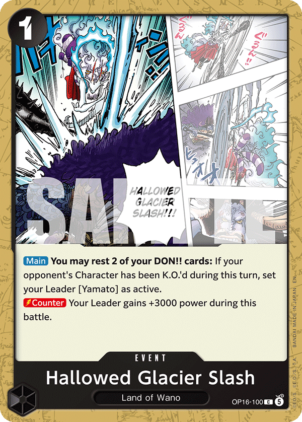 Hallowed Glacier Slash One Piece card