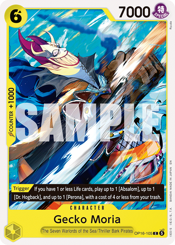 Gecko Moria One Piece card