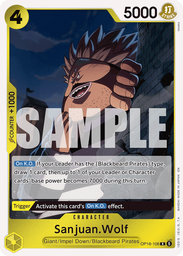 Sanjuan.Wolf One Piece card