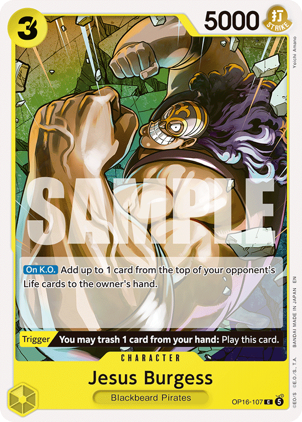 Jesus Burgess One Piece card