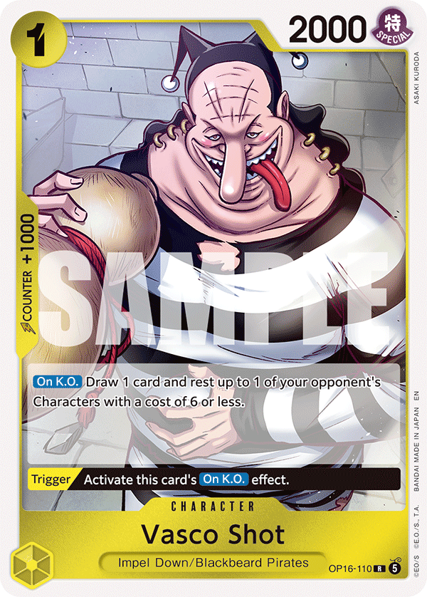 Vasco Shot One Piece card
