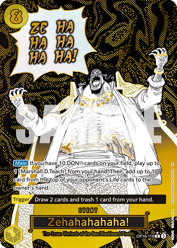 Zehahahahaha! One Piece card