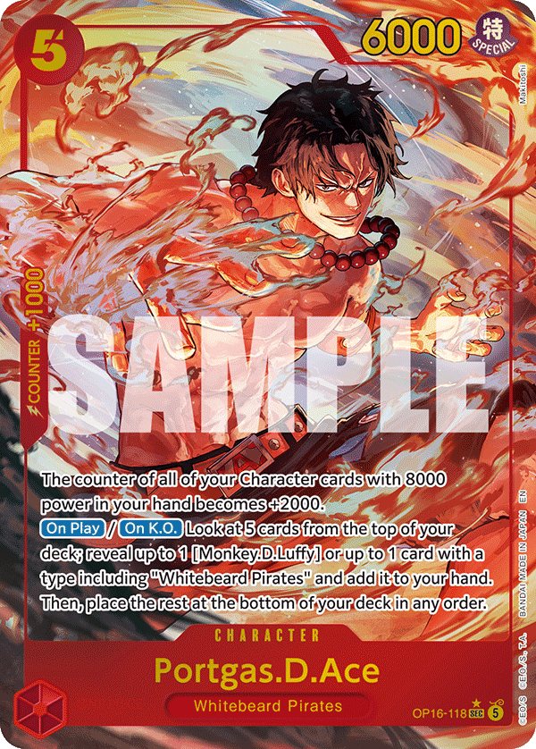 Portgas.D.Ace One Piece card