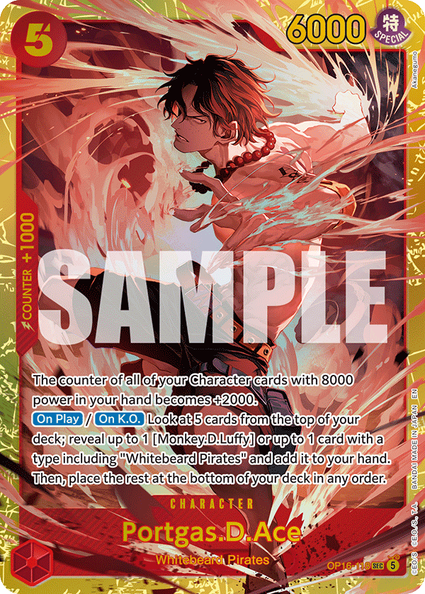 Portgas.D.Ace One Piece card