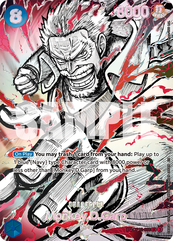 Monkey.D.Garp One Piece card