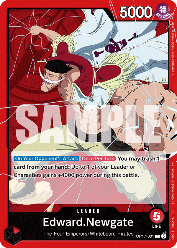 Edward.Newgate One Piece card