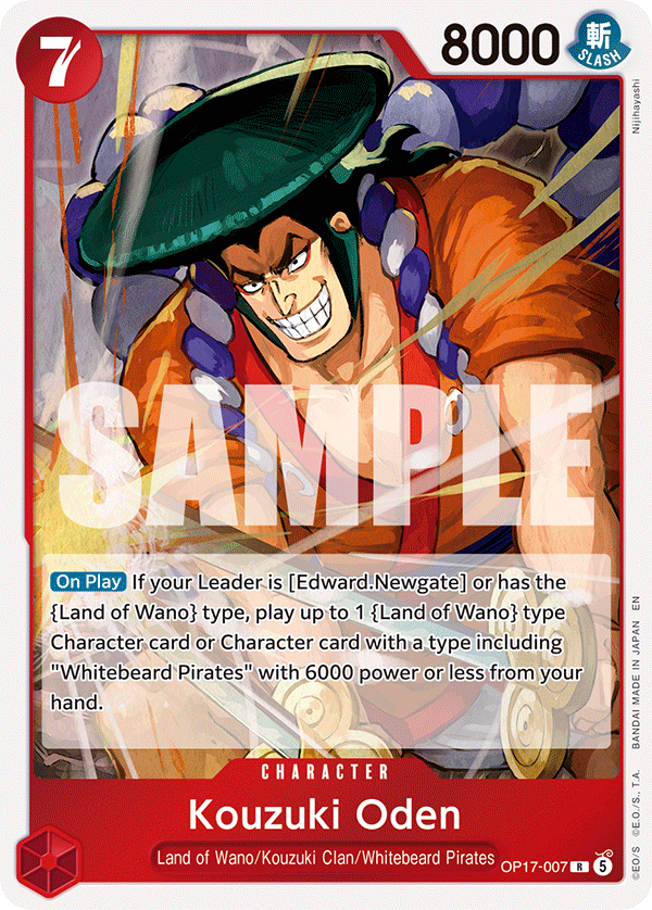 Kouzuki Oden One Piece card
