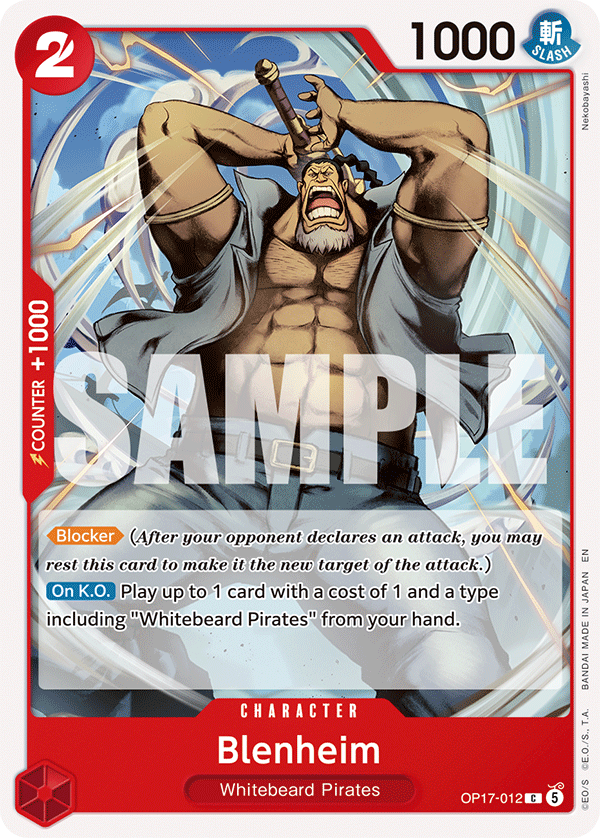 Blenheim One Piece card