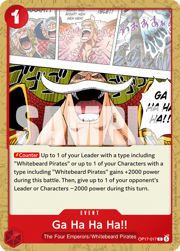 Ga Ha Ha Ha!! One Piece card