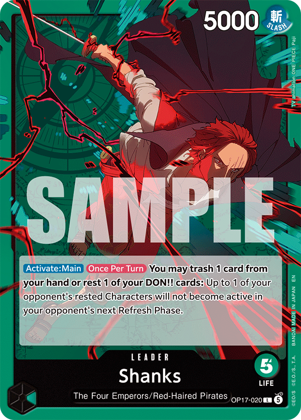 Shanks One Piece card
