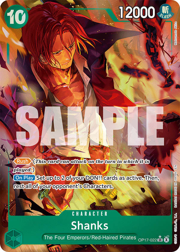 Shanks One Piece card