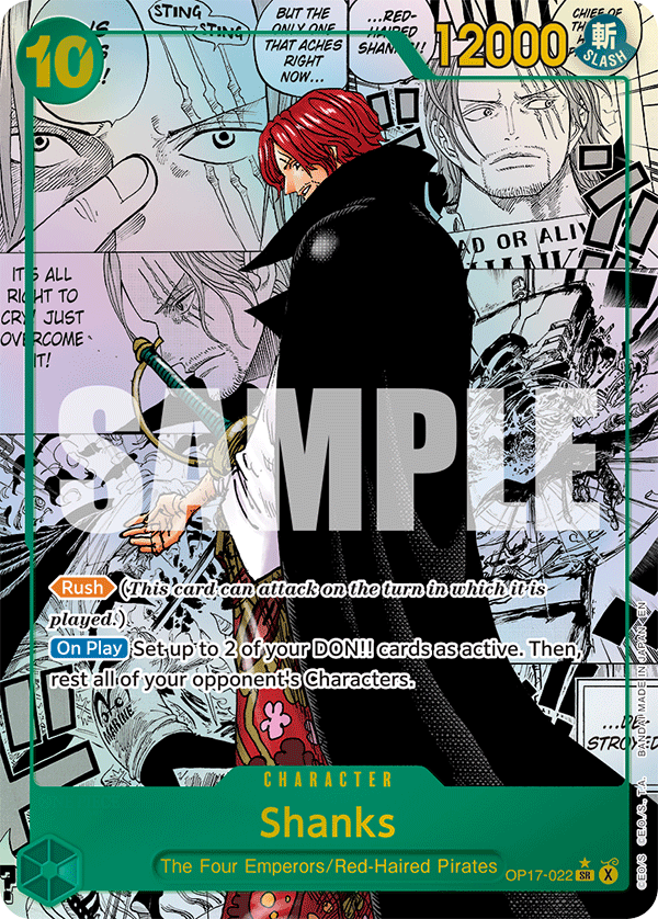 Shanks One Piece card