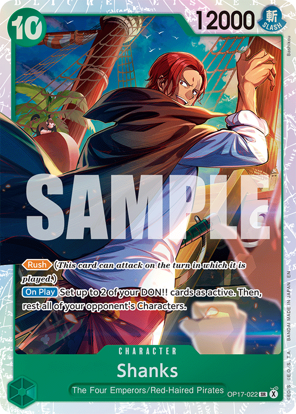Shanks One Piece card