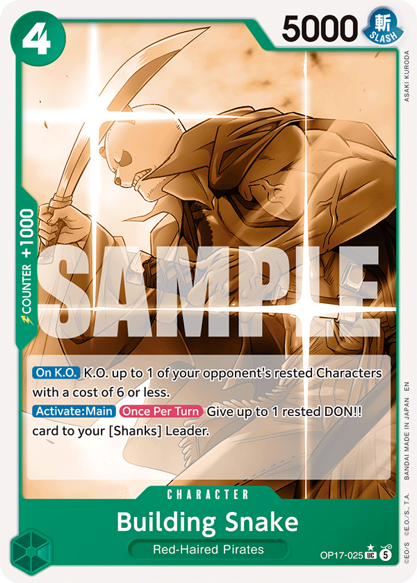 Building Snake One Piece card