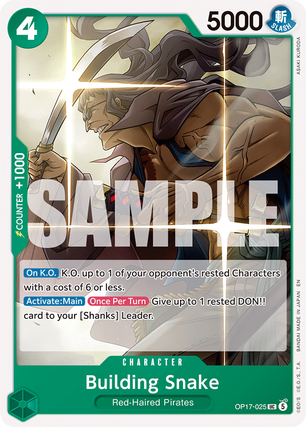 Building Snake One Piece card