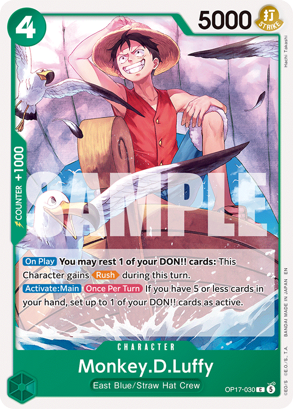 Monkey.D.Luffy One Piece card