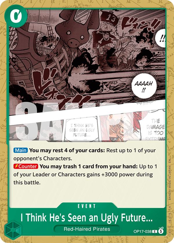 I Think He's Seen an Ugly Future... One Piece card