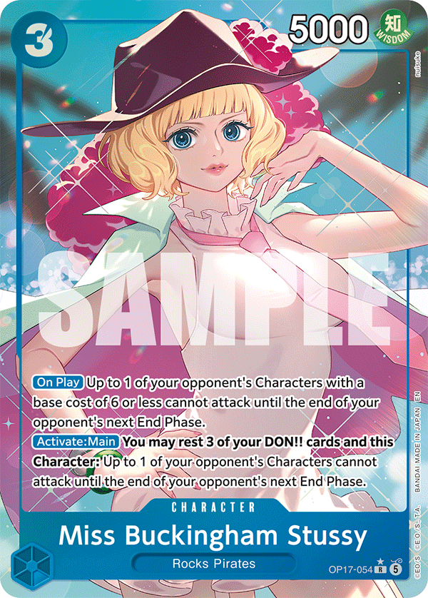 Miss Buckingham Stussy One Piece card