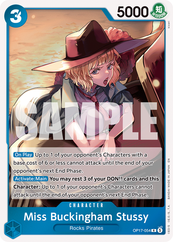 Miss Buckingham Stussy One Piece card