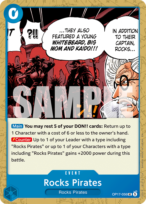 Rocks Pirates One Piece card