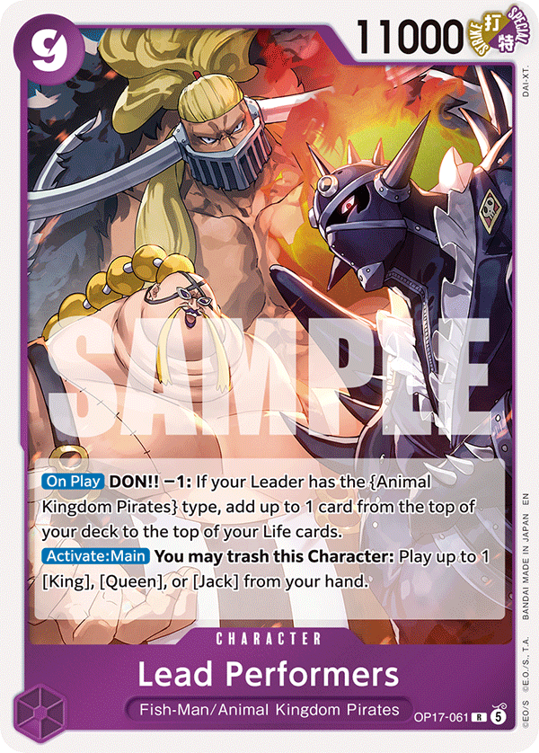 Lead Performers One Piece card
