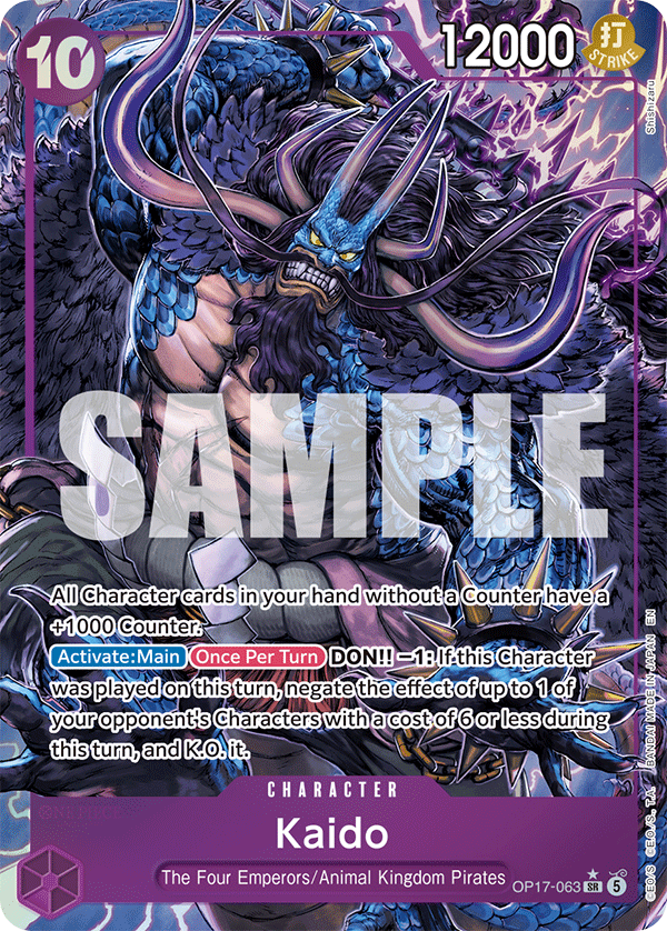 Kaido One Piece card