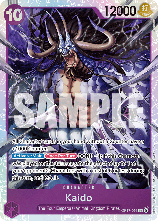 Kaido One Piece card