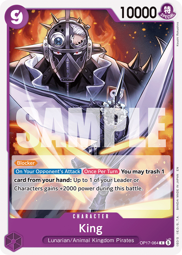 King One Piece card