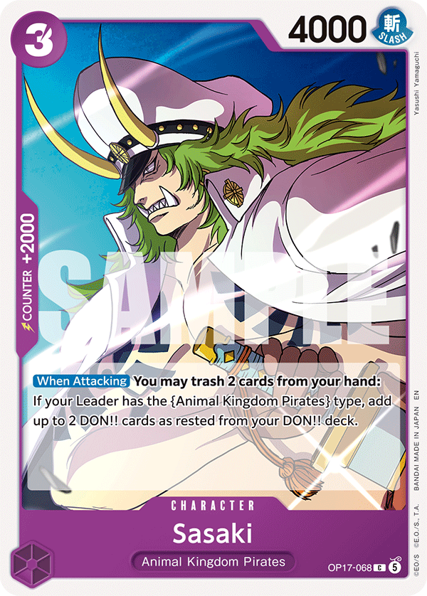 Sasaki One Piece card