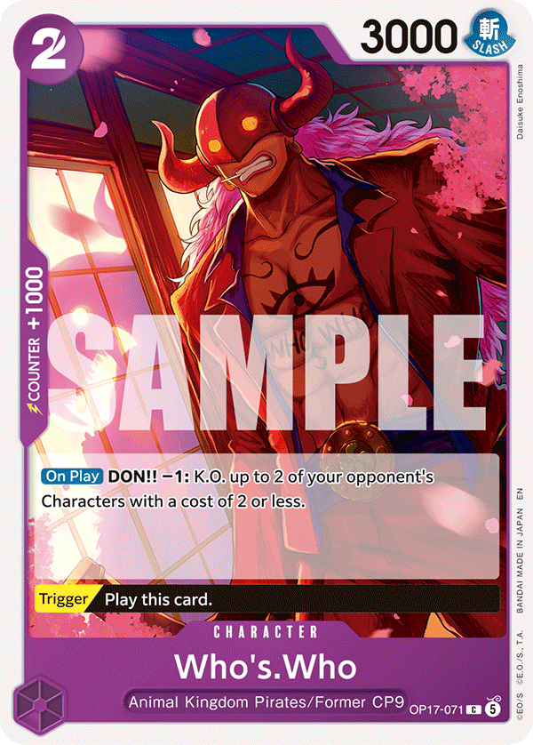 Who's.Who One Piece card