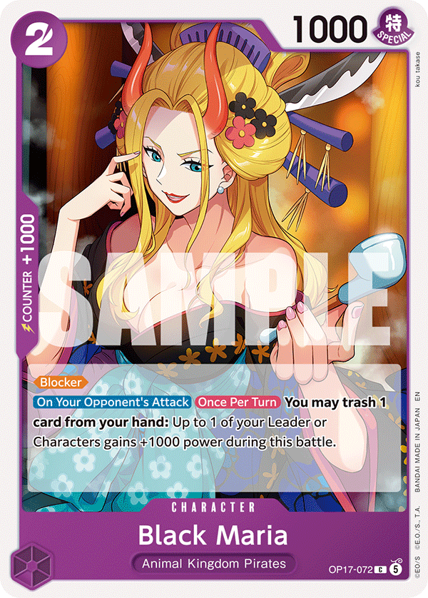 Black Maria One Piece card