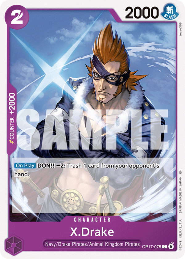 X.Drake One Piece card