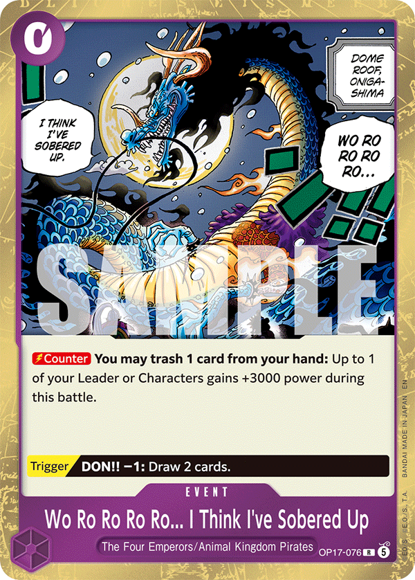 Wo Ro Ro Ro Ro... I Think I've Sobered Up One Piece card