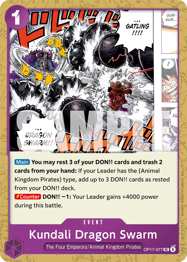 Kundali Dragon Swarm One Piece card