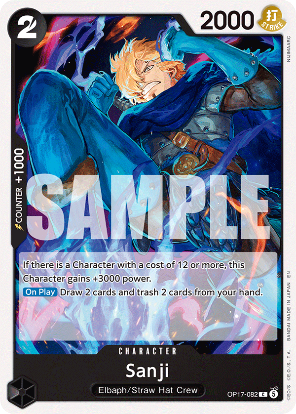 Sanji One Piece card