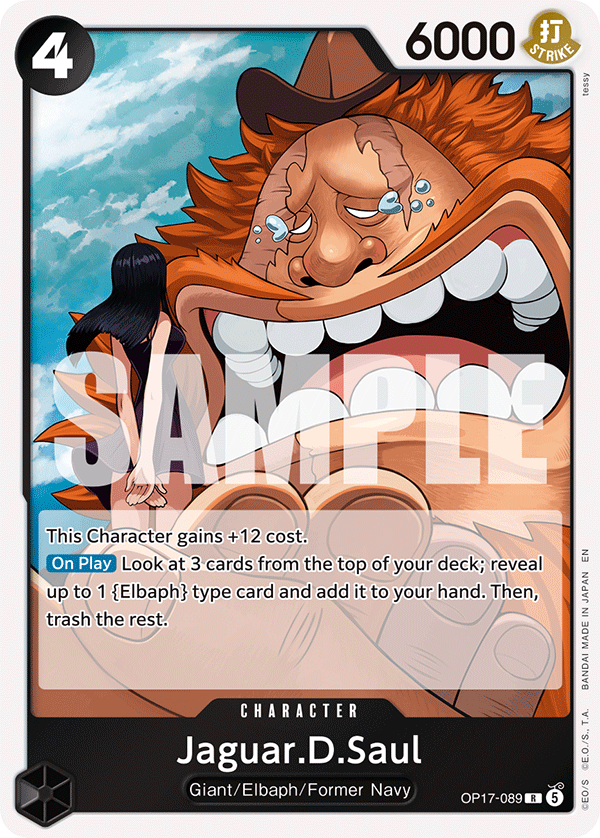 Jaguar.D.Saul One Piece card