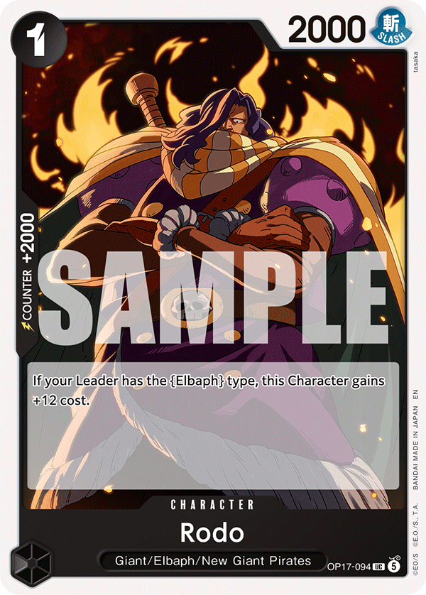 Rodo One Piece card
