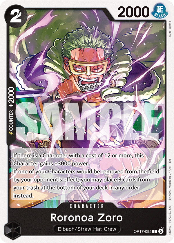 Roronoa Zoro One Piece card