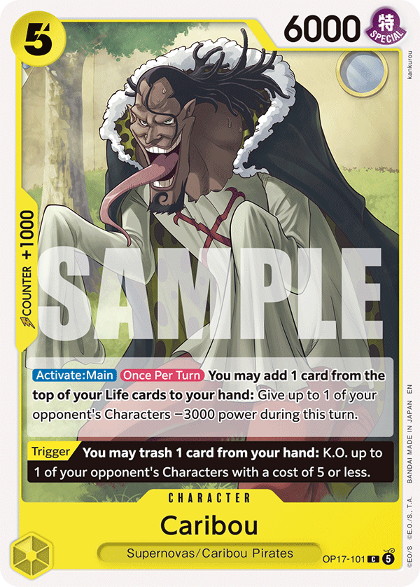 Caribou One Piece card