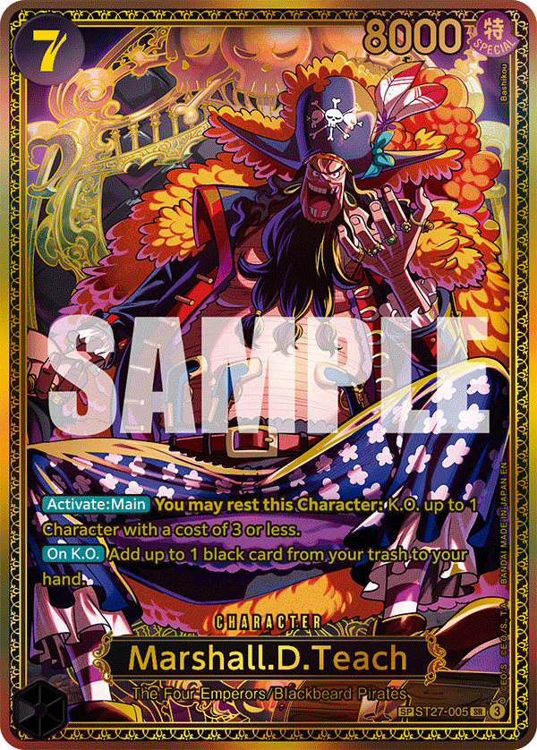 Marshall.D.Teach One Piece card